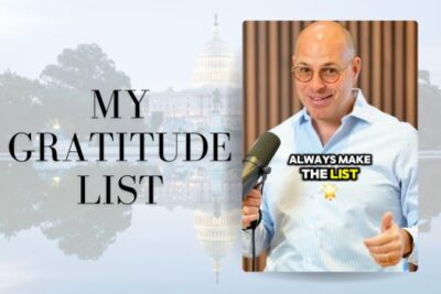 Matt Cheney of Cheney and Co. shares his daily practice of gratitude, a key to a positive mindset for success in real estate across Washington DC, Maryland, and Virginia (DMV).