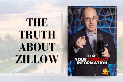 Real estate expert presenting the truth about Zillow highlighting how the platform uses contact information for lead generation