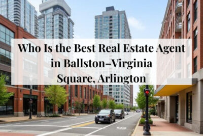 Residential buildings and skyline view in the Ballston–Virginia Square area of Arlington.