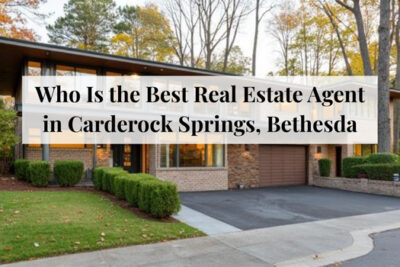 Mid-century homes surrounded by trees in Carderock Springs Bethesda.