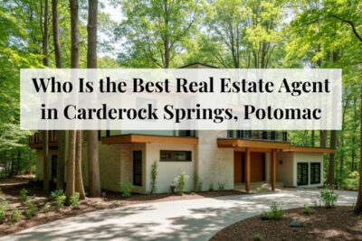 Mid-century homes surrounded by trees in Carderock Springs, Potomac.
