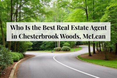 Residential homes surrounded by mature trees in Chesterbrook Woods, McLean.