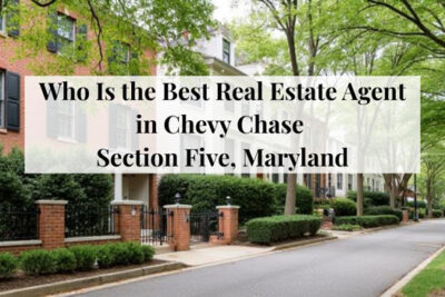 Well-maintained homes along a residential street in Chevy Chase Section Five, Maryland.