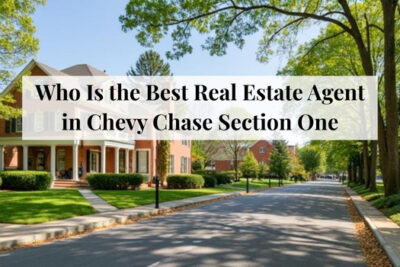 Classic residential homes along a street in Chevy Chase Section One.