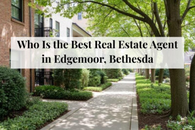 Walkable residential street in the Edgemoor area of Bethesda.