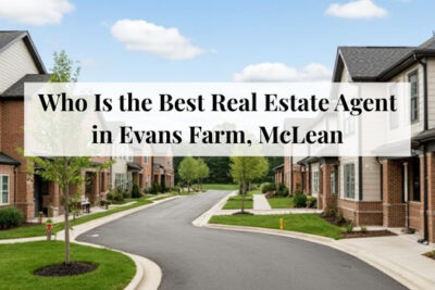 Newer homes with sidewalks and open spaces in the Evans Farm community of McLean.