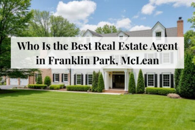 Estate-style homes with mature trees in the Franklin Park area of McLean, Virginia.
