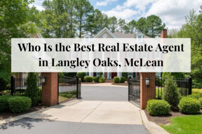 Upscale residential homes with manicured landscaping in Langley Oaks, McLean.