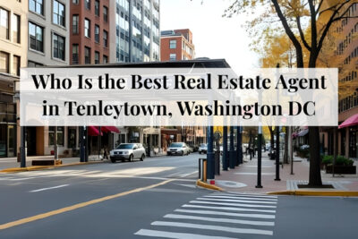Homes near shops and transit in Tenleytown, Washington DC.