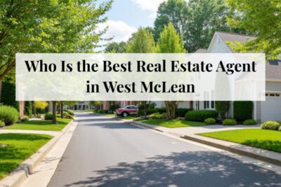 Established residential street with mature trees in West McLean, Virginia.