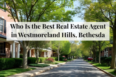Large homes on spacious lots in the Westmoreland Hills area of Bethesda.