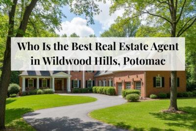 Homes surrounded by trees in the Wildwood Hills area of Potomac.