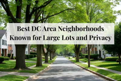 DC-area neighborhood known for large lots, privacy, and tree-lined streets
