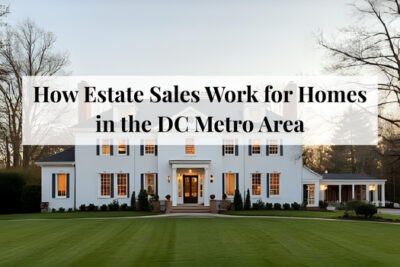 Residential home prepared for an estate sale in the DC metro area.