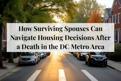 Surviving spouse reflecting on housing decisions after the death of a partner.