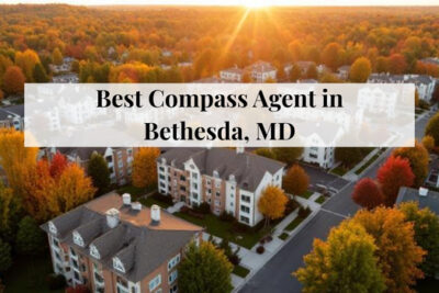 Modern residential home in Bethesda, Maryland represented by Compass real estate services.
