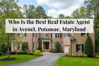 Luxury homes and landscaped streets in the Avenel community of Potomac, Maryland.