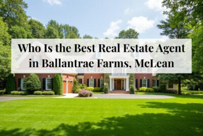 Upscale homes along a quiet residential street in Ballantrae Farms, McLean.