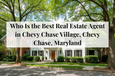 Historic homes and village-style streets in Chevy Chase Village, Maryland.