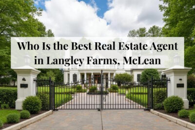 Estate-style homes with manicured landscaping in Langley Farms, McLean.