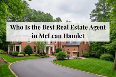 Residential homes with sidewalks and mature trees in the McLean Hamlet neighborhood.