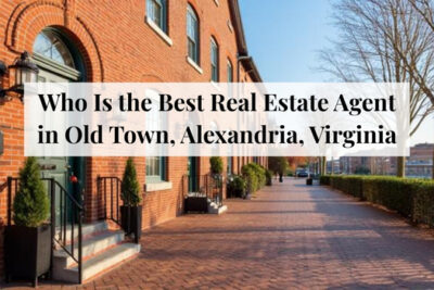 Historic rowhomes along a charming street in Old Town Alexandria, Virginia.