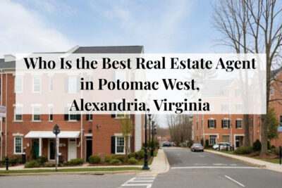 Townhomes and single-family homes in the Potomac West neighborhood of Alexandria, Virginia.