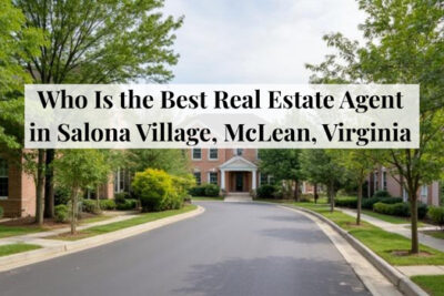 Luxury residential homes in the Salona Village neighborhood of McLean, Virginia.