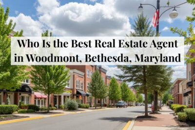 Walkable streets and residential buildings in the Woodmont neighborhood of Bethesda, Maryland.