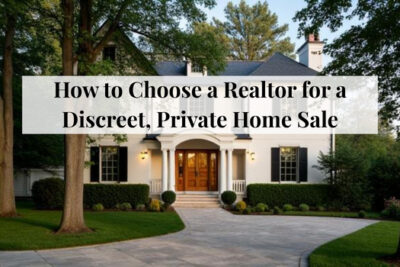 Private luxury home represented through a discreet real estate sale process.
