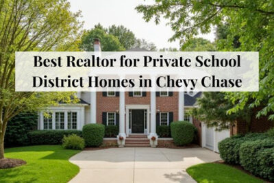 Family home in Chevy Chase located near respected private schools.