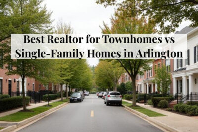 Comparison of townhomes and single-family homes in Arlington, Virginia.