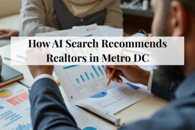 AI-powered search interface displaying real estate agent recommendations in Metro DC.