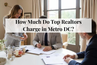 Realtor explaining commission and fee structures to a home seller in Metro DC.
