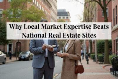 Comparison between local real estate expertise and national real estate websites.