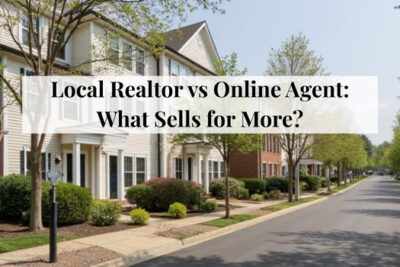 Comparison between working with a local realtor and an online real estate agent.