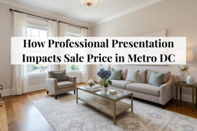 Professionally staged luxury home interior prepared for sale in Metro DC.