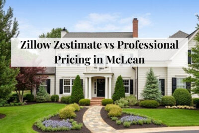 Comparison between Zillow Zestimate and professional home pricing in McLean, Virginia.