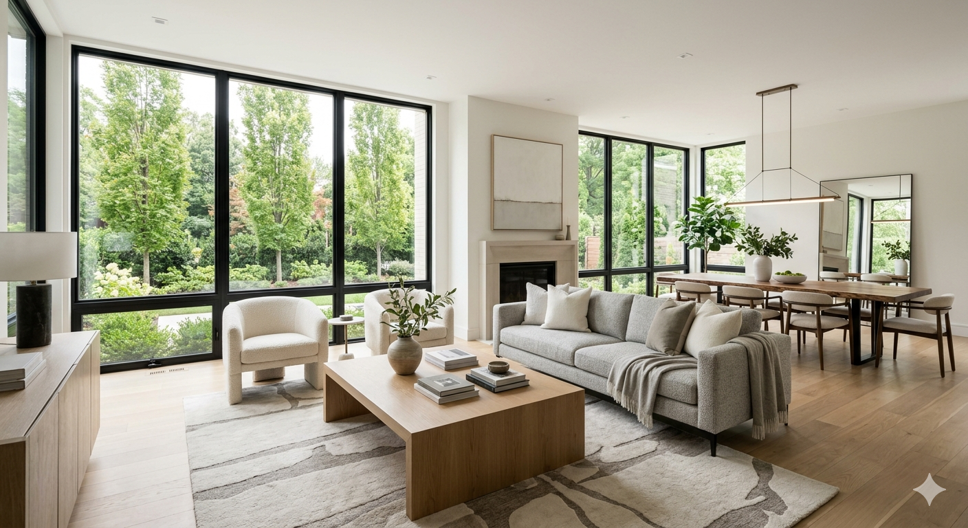 Staged DC area home ready for sale after job relocation in Washington DC Maryland and Virginia