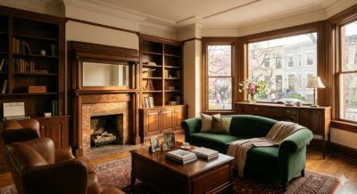 Warm family home interior representing downsizing after kids move out in Washington DC, Maryland, and Virginia with Matt Cheney Compass Real Estate