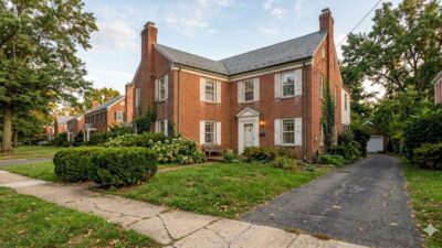 Established brick Colonial home in DC Maryland area representing an inherited estate property